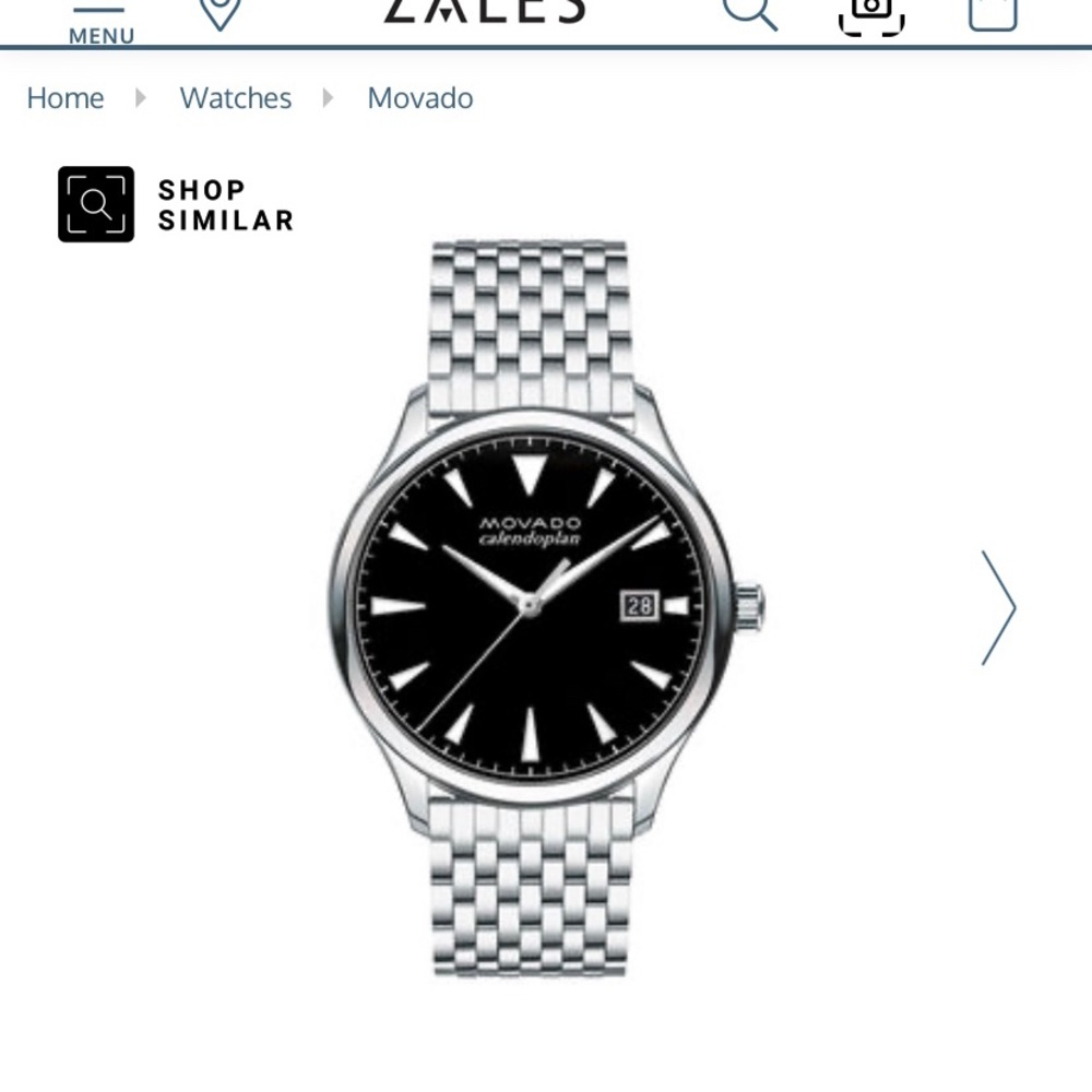 Movado Mens Heritage stainless steel